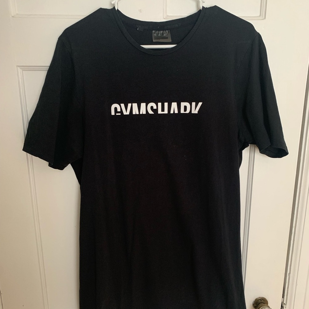 Guy shark shirt